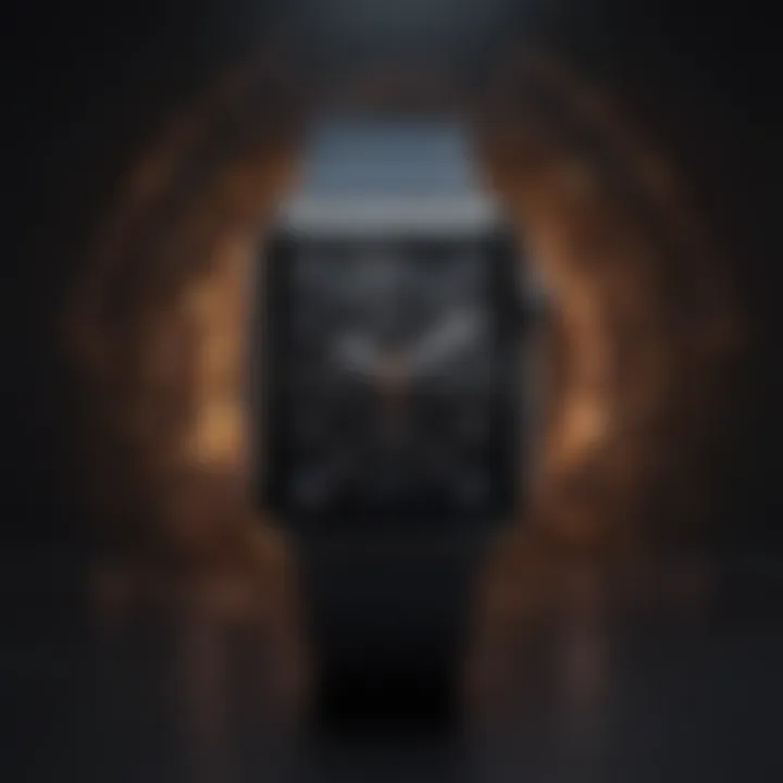 Abstract geometric iWatch background