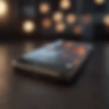 Modern iPhone Features Modern iPhone model highlighting advanced features and sleek aesthetics