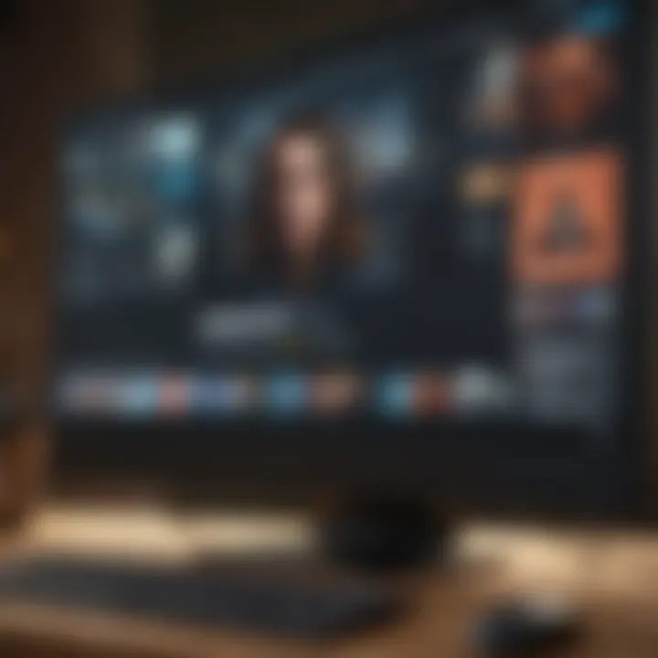 Close-up of Amazon Prime video player on a computer screen