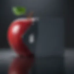 Abstract apple illustration