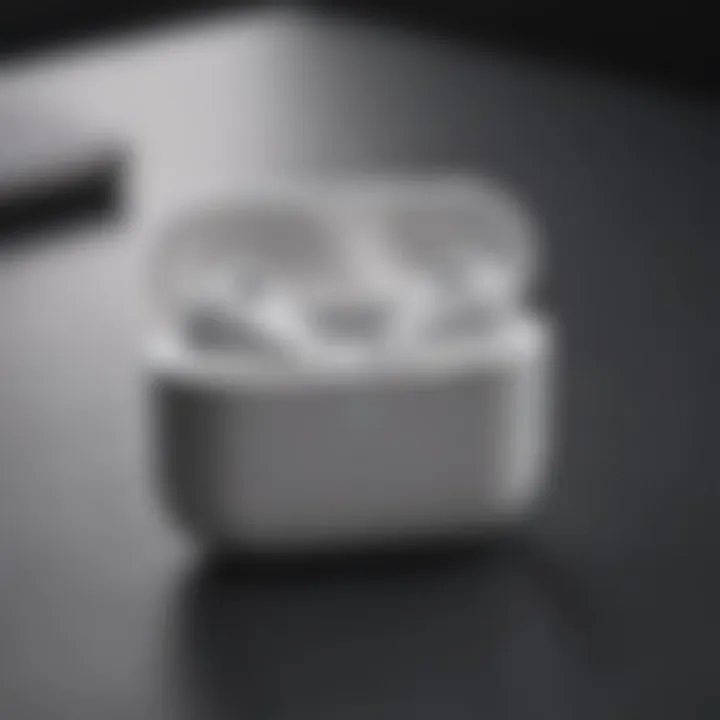 Innovative Apple AirPods in minimalist setting