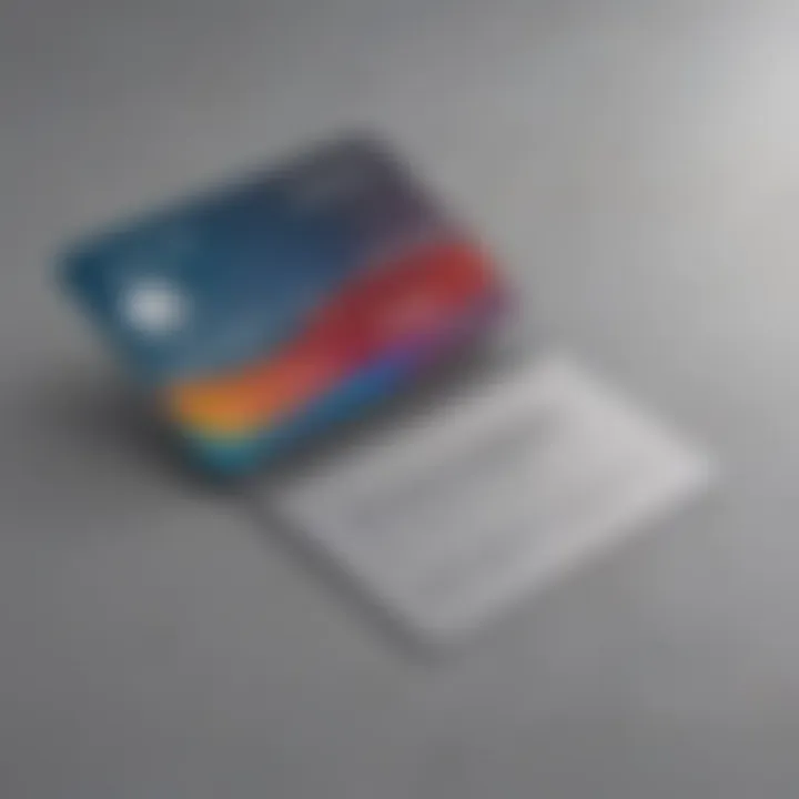 Conceptual image of Apple credit card application process