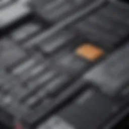 Close-up of Apple iPad battery components