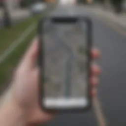 The Apple Maps search interface showcasing various location options.