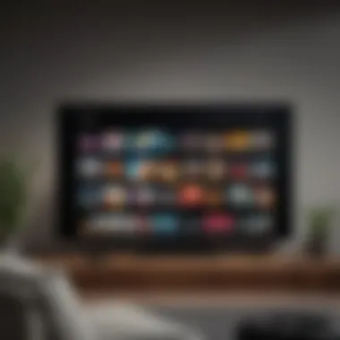 User engaging with Apple TV's streaming features