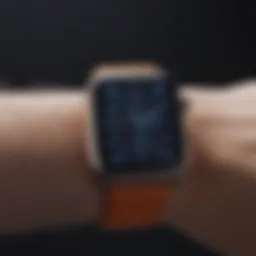 Elegant display of the latest smartwatch features