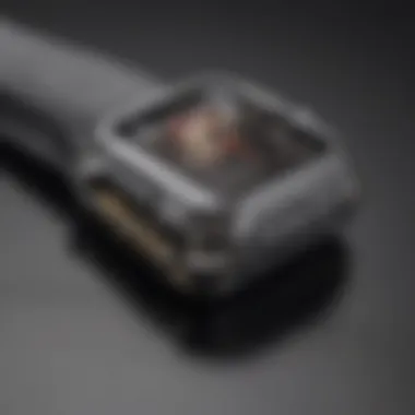 Close-up of Apple Watch band connectors