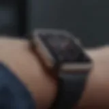 Elegant design of Apple Watch with ECG functionality