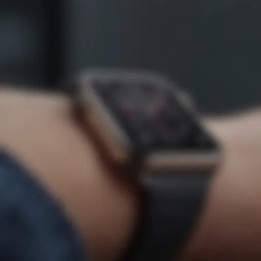 Elegant design of Apple Watch with ECG functionality