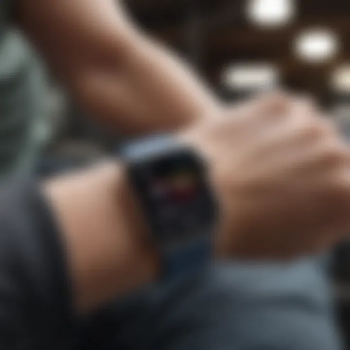 Apple Watch displaying advanced fitness tracking features