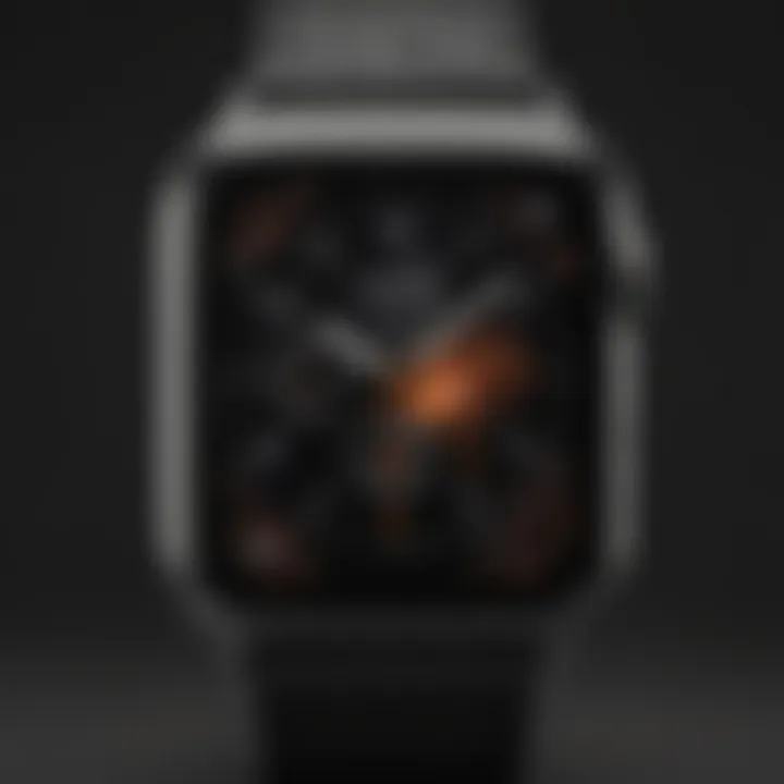 Apple Watch showing unique watch face designs