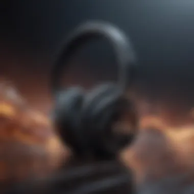 High-Quality Audio Representation Artistic music wave design representing audio quality