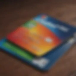 Visual representation of credit score dynamics influenced by credit cards