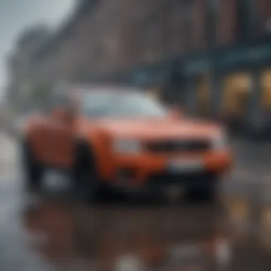 Weathering the Storm: iPhone X in Rain iPhone X in a rain setting illustrating real-world waterproof usage