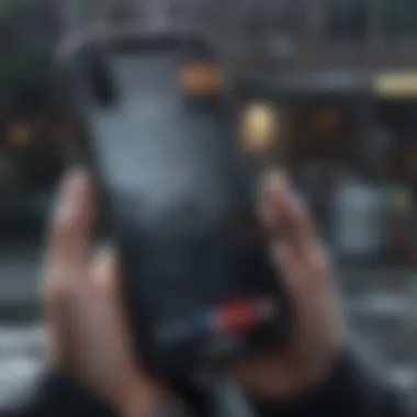 Maintenance Matters: Prolonging iPhone X's Waterproof Features User demonstrating best practices for maintaining iPhone X waterproof integrity