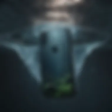 iPhone X Underwater: A Test of Resilience iPhone X submerged in water showcasing its waterproof design