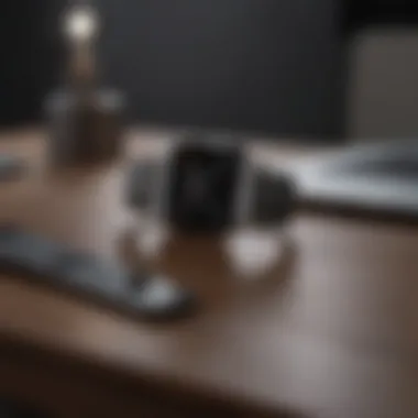 Sleek Apple Watch on a modern desk