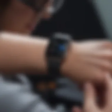 Person wearing AT&T exclusive Apple Watch