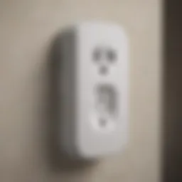Detailed view of Belkin smart plug showcasing its design and features