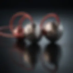 Premium in-ear headphones showcasing sleek design and quality build.