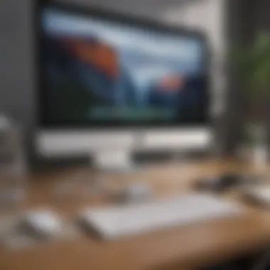 Seamless Data Transfer with iMac USB Hub USB hub connected to iMac displaying data transfer
