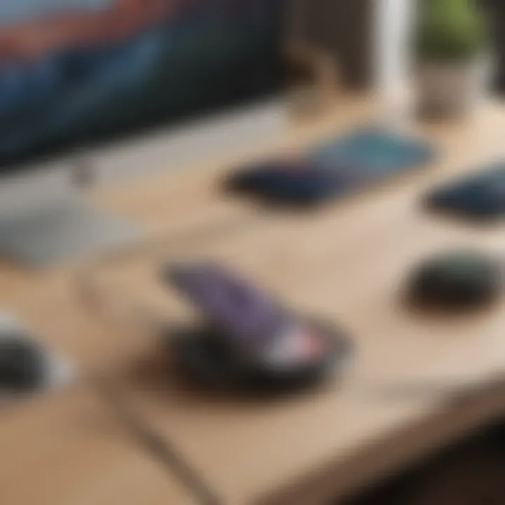 Multiple devices charging simultaneously on an under-desk wireless charger