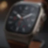 A stunning close-up of a custom Apple Watch showcasing its unique watch face.