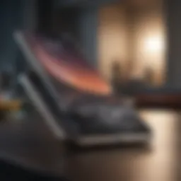 Showcasing the elegant design of the iPhone X