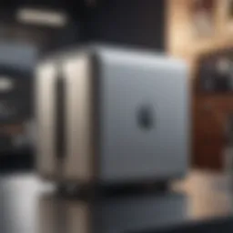 Sleek design of the Mac Air showcasing its aluminum finish