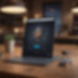 Visual representation of a VPN connection on an iPad