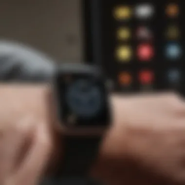 Apple Watch displaying sleep tracking interface