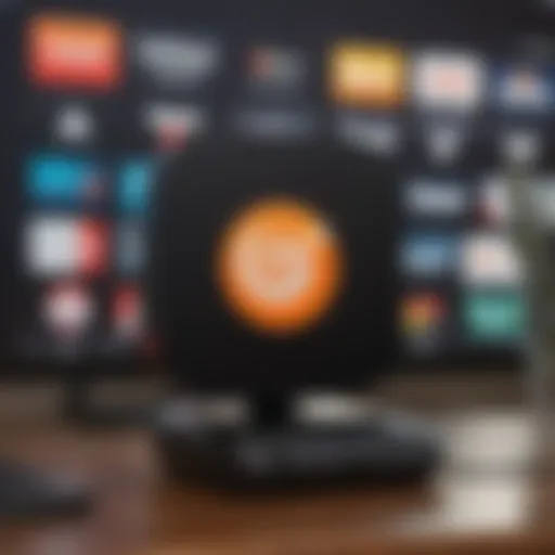 Crunchyroll logo displayed on Apple TV interface