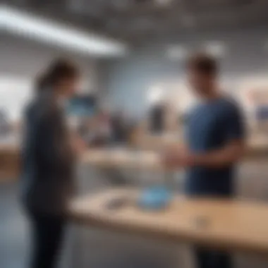 Interactive customer experience at Apple Store