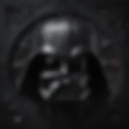 Darth Vader Apple Watch face showcasing intricate design details.