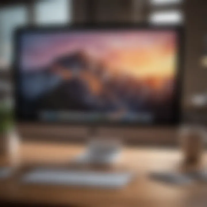 Elegant MacBook on Desk