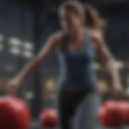 Energetic Apple Fitness user working out on MacBook