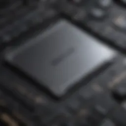 Internal components of a 2018 MacBook Pro highlighting the SSD location