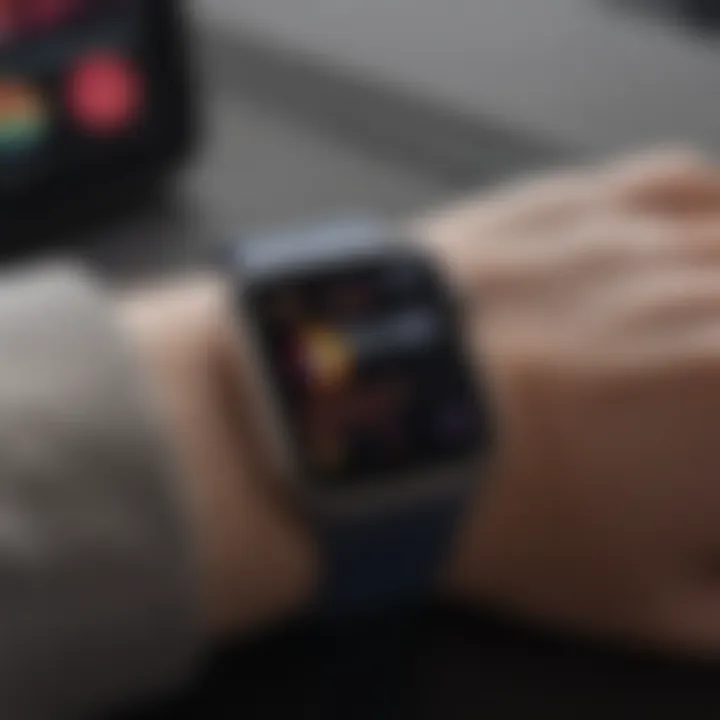 An Apple Watch displaying sleep tracking features