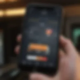 Digital Wallet App on iPhone screen