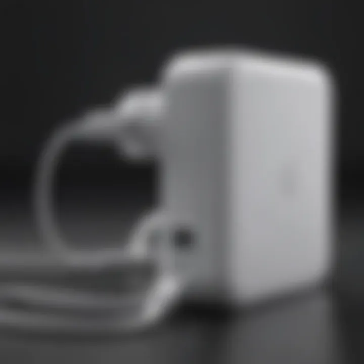 Modern and sleek Apple MacBook charger design on Amazon