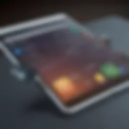 Visual representation of iPad Air with payment options