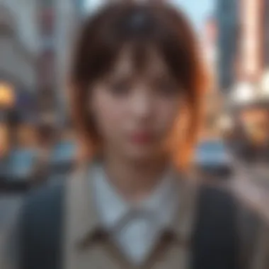 Innovative visualization of dorama scenes streaming on the Crunchyroll app