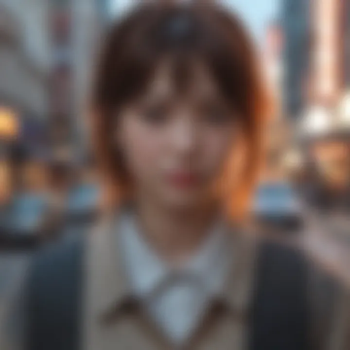 Innovative visualization of dorama scenes streaming on the Crunchyroll app