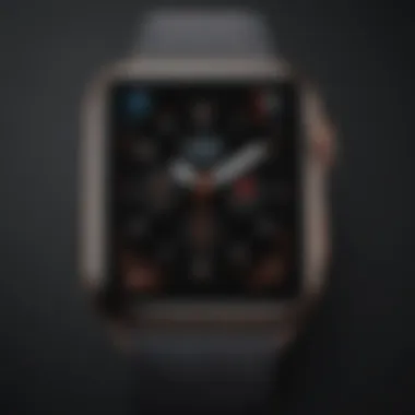 A detailed view of a modern Apple Watch with innovative face features.