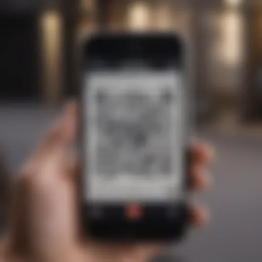 Scanning a QR code with an iPhone camera