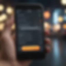 Showcasing iPhone language translation app interface