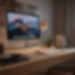 A sleek MacBook Pro on a desk