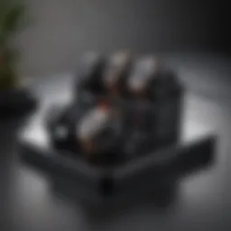 A sleek and modern watch charging station with multiple slots