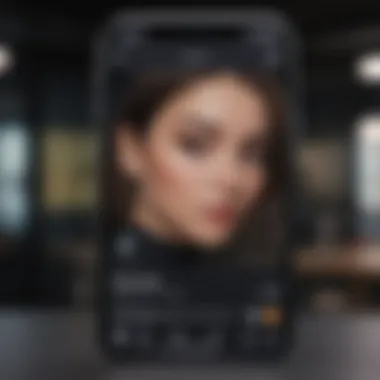 User interface of the iPhone 13 Pro camera app showcasing new features