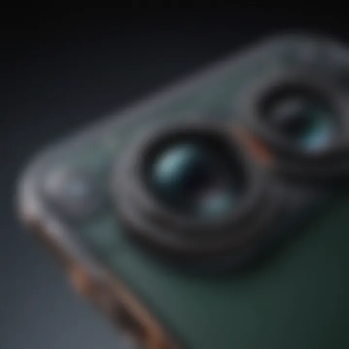 Close-up of iPhone 13 Pro camera module showcasing lenses